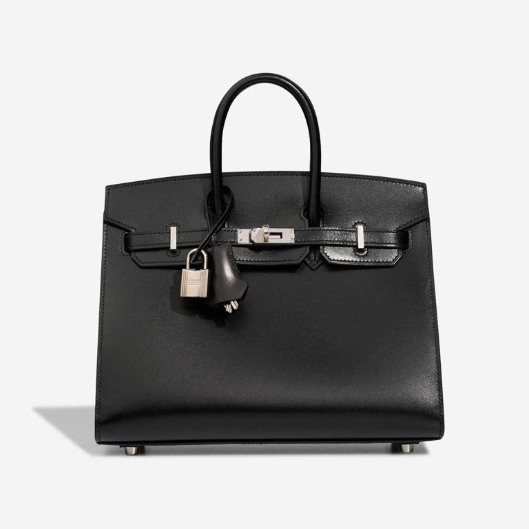 Hermès Birkin 25 Box Calf Black Front | Sell your designer bag
