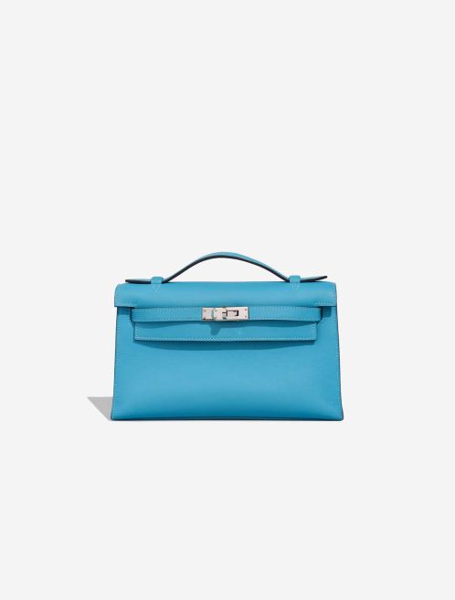 Hermès Kelly Pochette Swift Bleu du Nord Front | Sell your designer bag