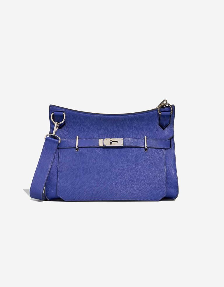 Hermès Jypsière 34 Clémence Bleu Électrique Front | Sell your designer bag