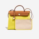 Hermès Herbag 31 Toile H / Vache Hunter Lime / Écru / Beige / Naturel Front | Sell your designer bag