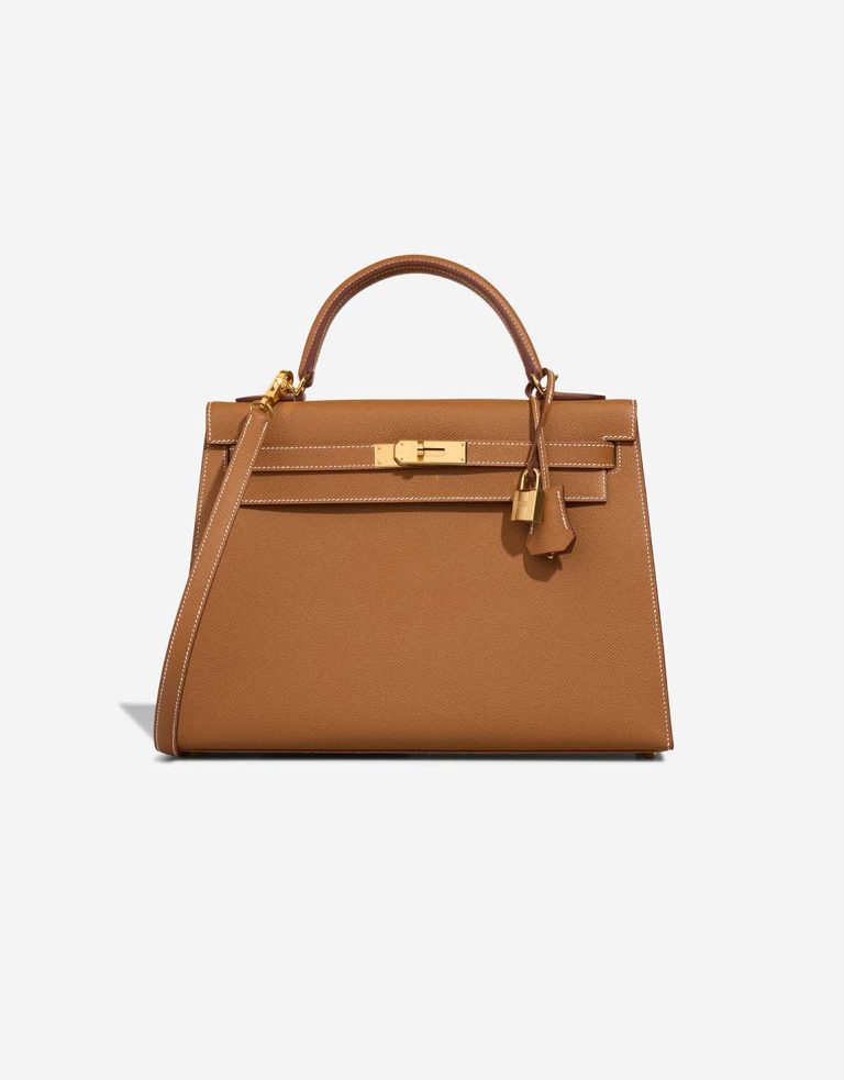 Hermès Kelly 32 Epsom Gold Front | Sell your designer bag