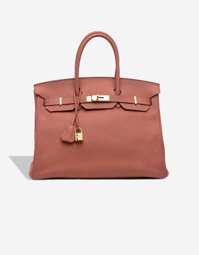 Hermès Birkin 35 Togo Rose Tea Front | Sell your designer bag