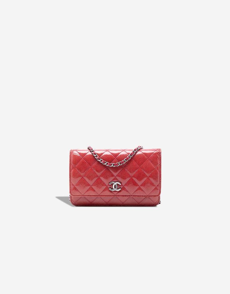 Chanel Paris Dallas Quilted Patent Goatskin Wallet on Chain Front | Sell your designer bag