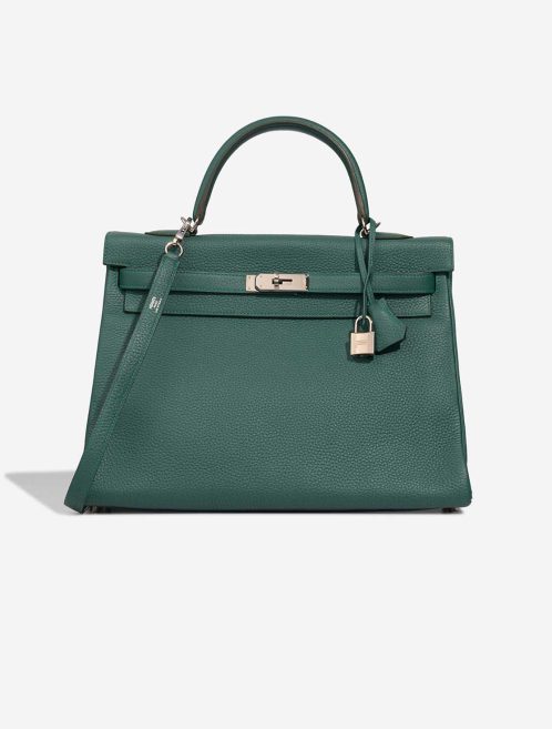 Hermès Kelly HSS 35 Taurillon Clémence Malachite Front | Sell your designer bag