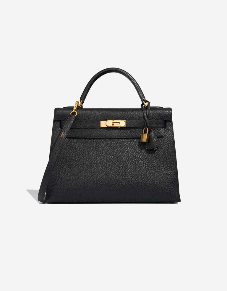 Hermès Kelly 32 Ardennes Black Front | Sell your designer bag