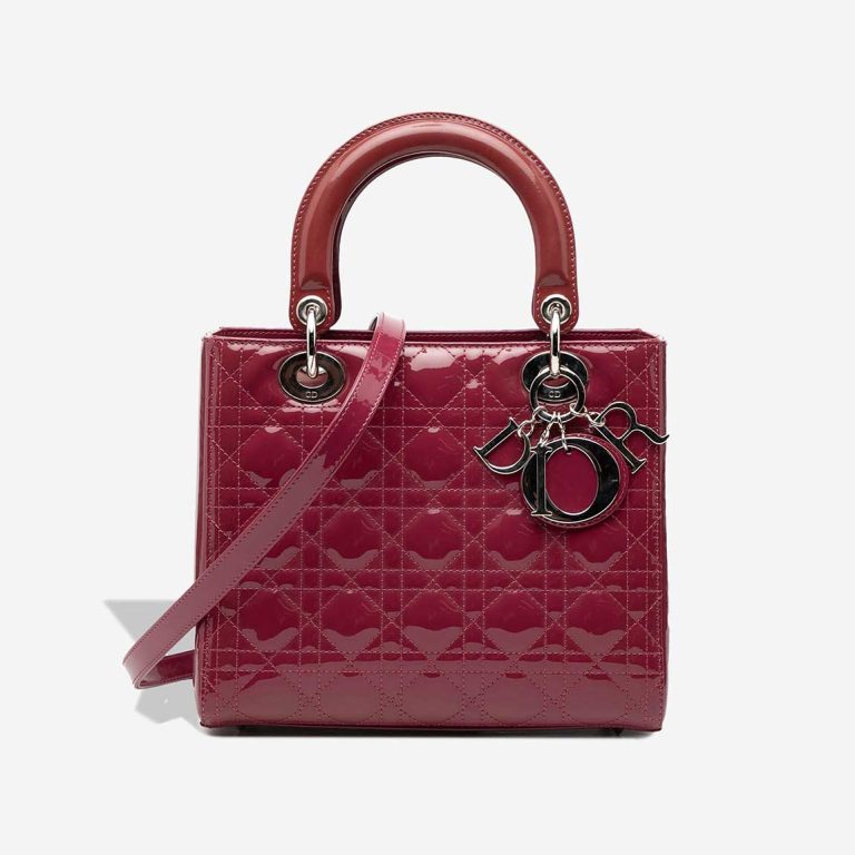 Dior Lady Medium Patent Red Front | Sell your designer bag