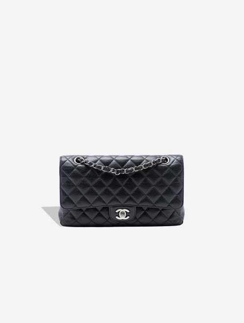 Chanel Timeless Medium Caviar-Leder Schwarz Front | Verkaufen Sie Ihre Designer-Tasche