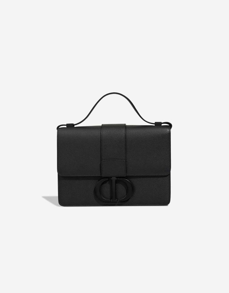 Dior 30 Montaigne Calf Black Front | Sell your designer bag