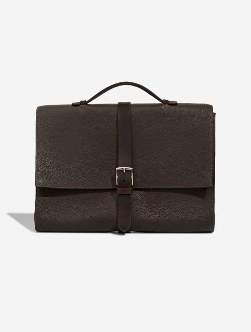 Hermès Dépêches 38 Togo Chocolat Front | Sell your designer bag