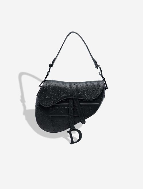 Dior Saddle Medium Calf Black Front | Sell your designer bag