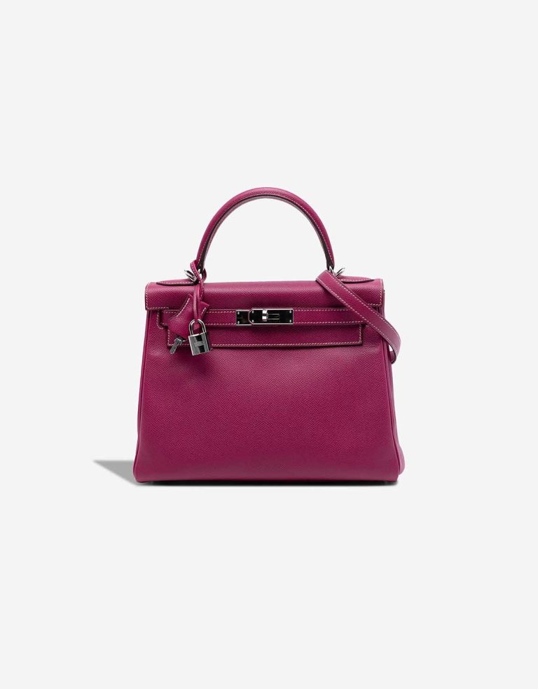Hermès Kelly 28 Epsom Rose Tyrien Front | Sell your designer bag