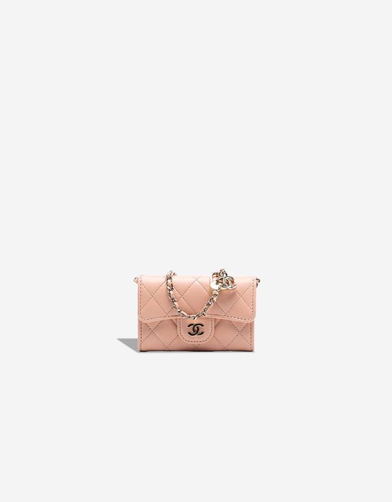 Chanel Timeless Card Holder Lamb Rose Front | Sell your designer bag
