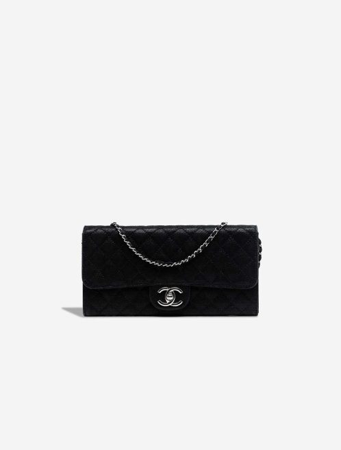 Chanel Flap Bag Canvas / Suede Black Front | Sell your designer bag