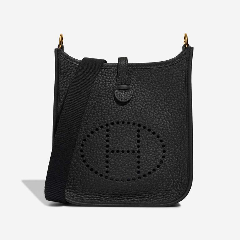 Hermès Evelyne 16 Clémence Black Front | Sell your designer bag