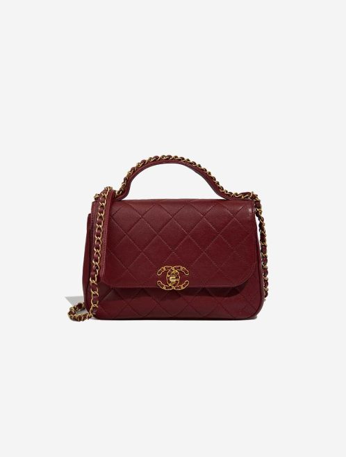 Chanel Business Affinity Medium Calf Burgundy Front | Sell your designer bag