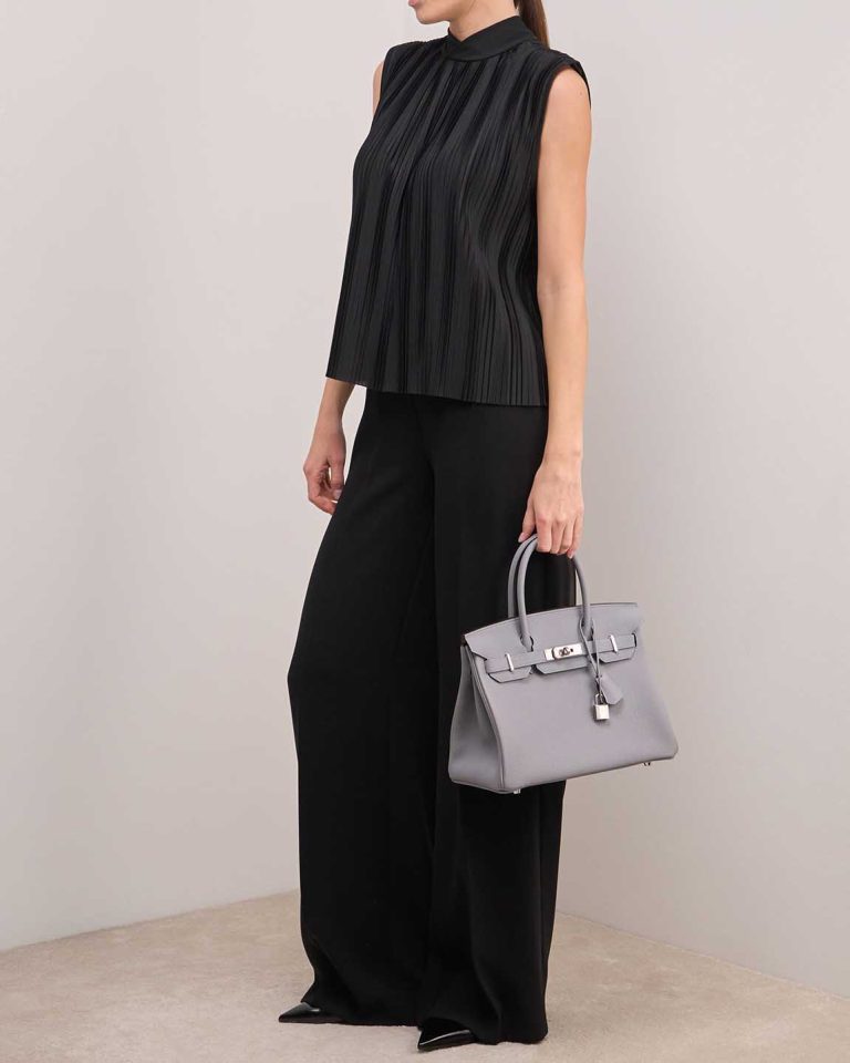 Hermès Birkin 30 Togo Gris Pantin on Model | Sell your designer bag
