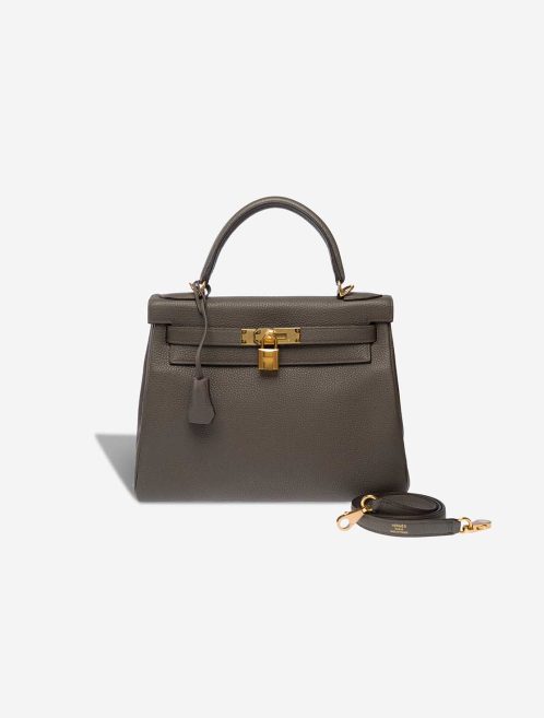 Hermès Kelly 28 Togo Gris Étain Front | Sell your designer bag