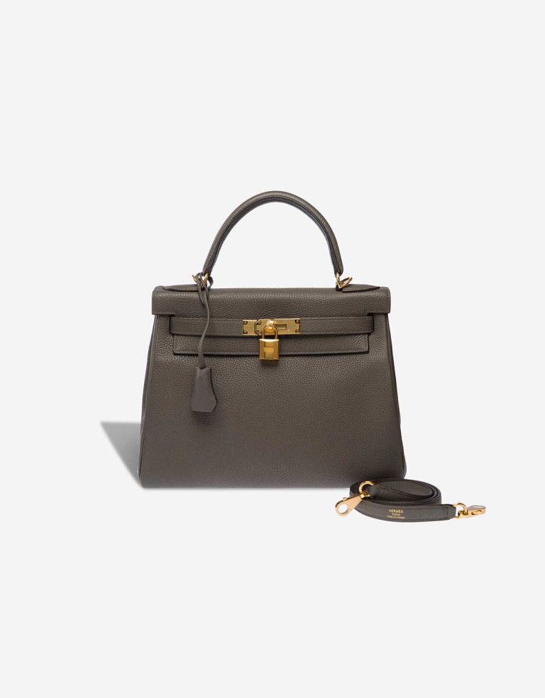 Hermès Kelly 28 Togo Gris Étain Front | Sell your designer bag