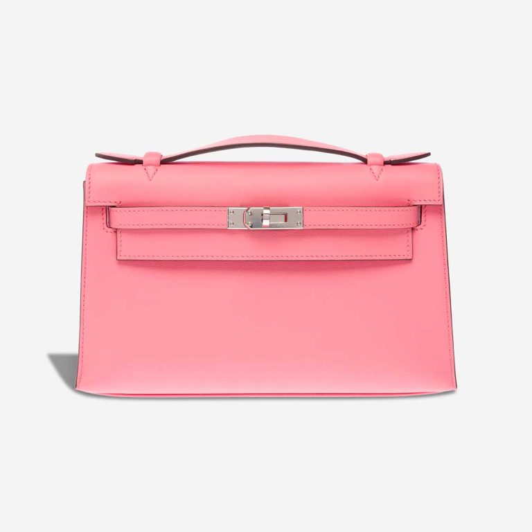 Hermès Kelly Pochette Swift Rose d`Éte Front | Sell your designer bag