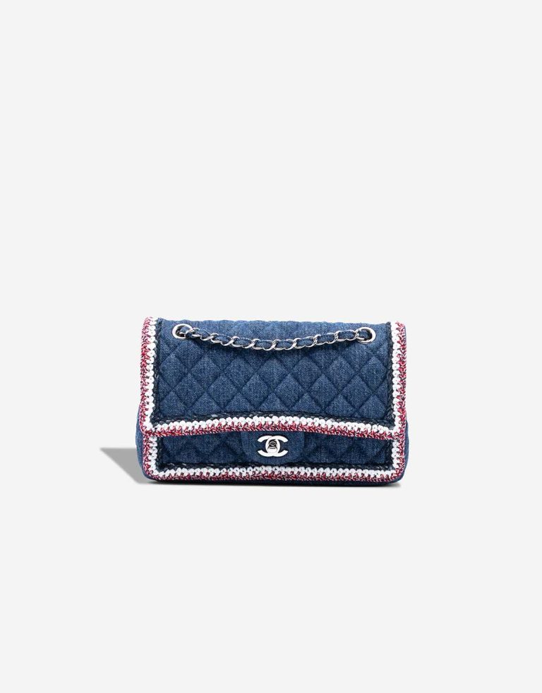 Chanel Timeless Medium Denim Blue / Multicolor Front | Sell your designer bag