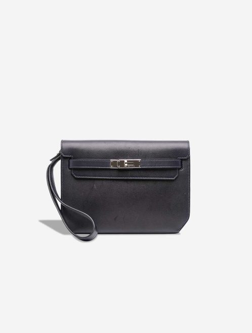 Hermès Kelly Dépêches Pouch 25 Veau Evergrain Caban Front | Sell your designer bag
