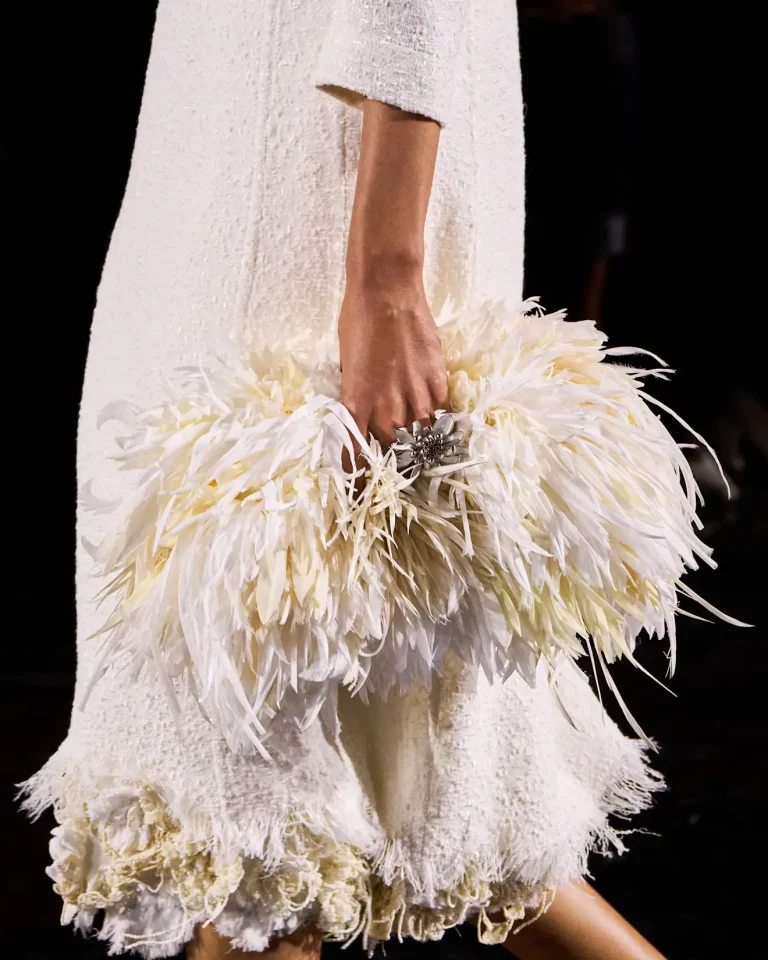 Chanel Spring/Summer 2026 Feather Clutch | Bag Trends