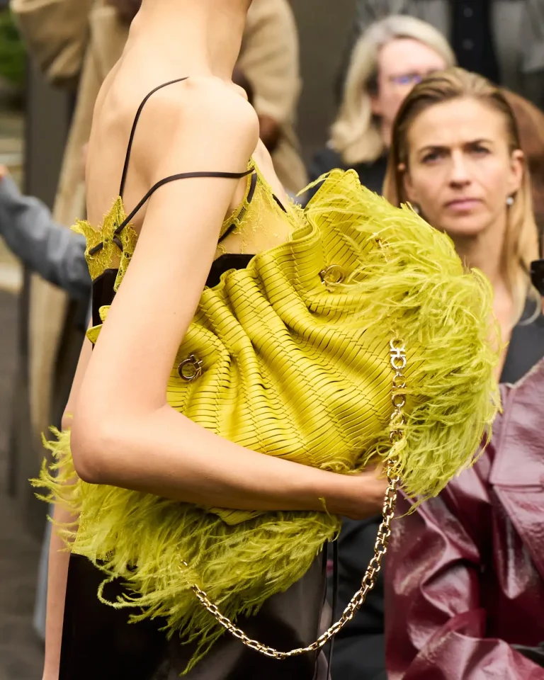Ferragamo Spring/Summer 2026 Feather Bag