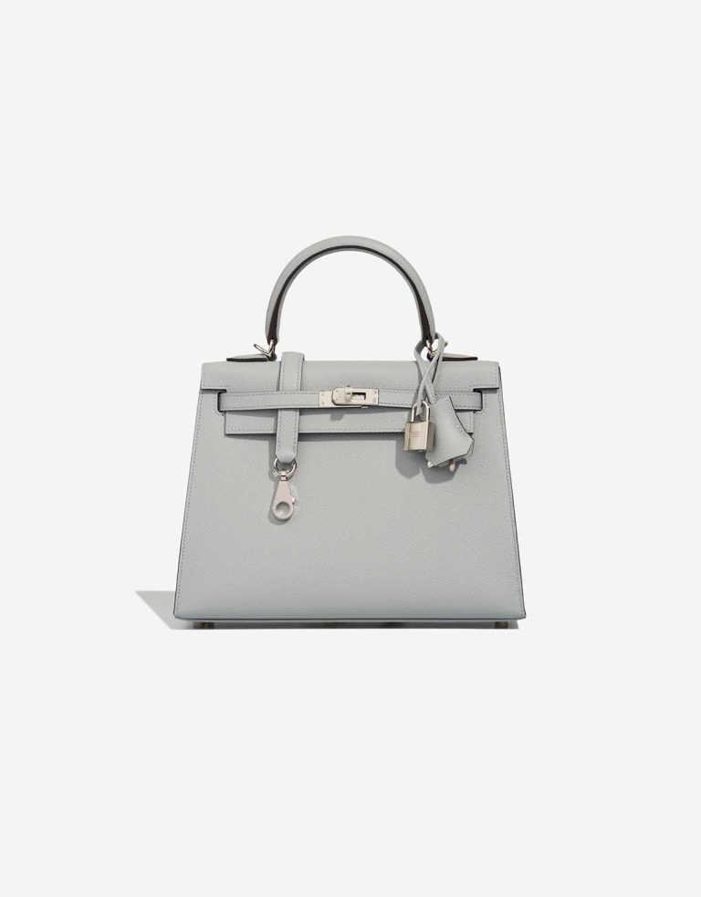 Hermès Kelly HSS 25 Epsom Bleu Glacier / Gris Perle Front | Sell your designer bag