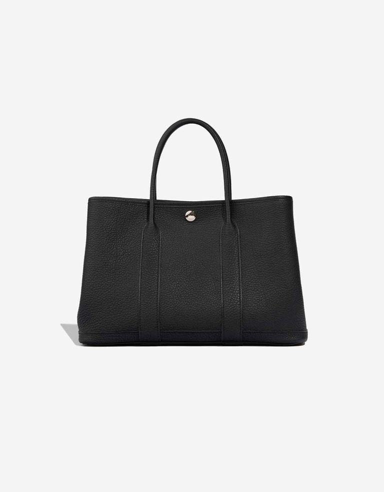 Hermès Garden Party 30 Veau Négonda Black Front | Sell your designer bag