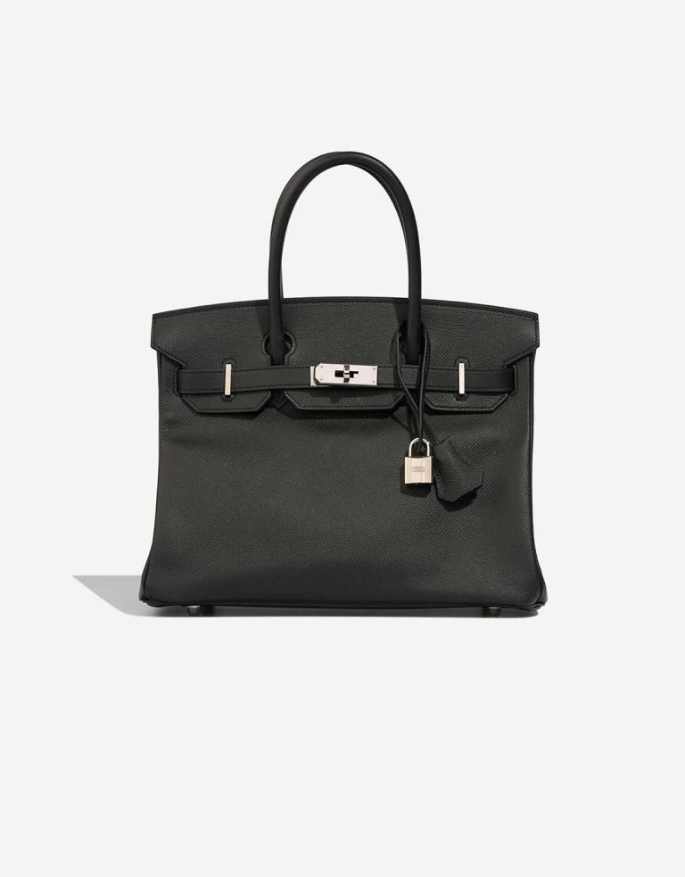 Hermès Birkin 30 Epsom Black Front | Sell your designer bag