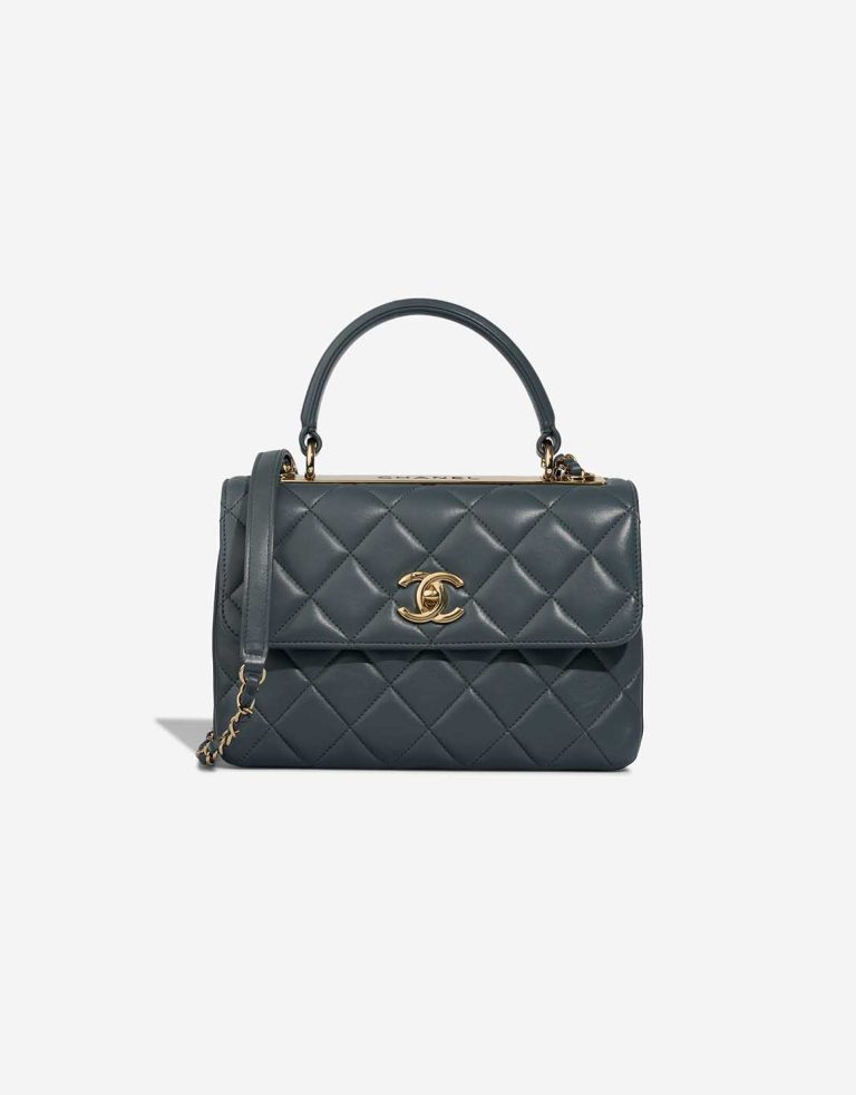 Chanel Trendy CC Medium Lamb Grey Front | Sell your designer bag