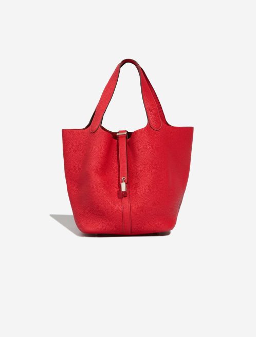 Hermès Picotin 22 Taurillon Clémence Rouge de Coeur Front | Sell your designer bag