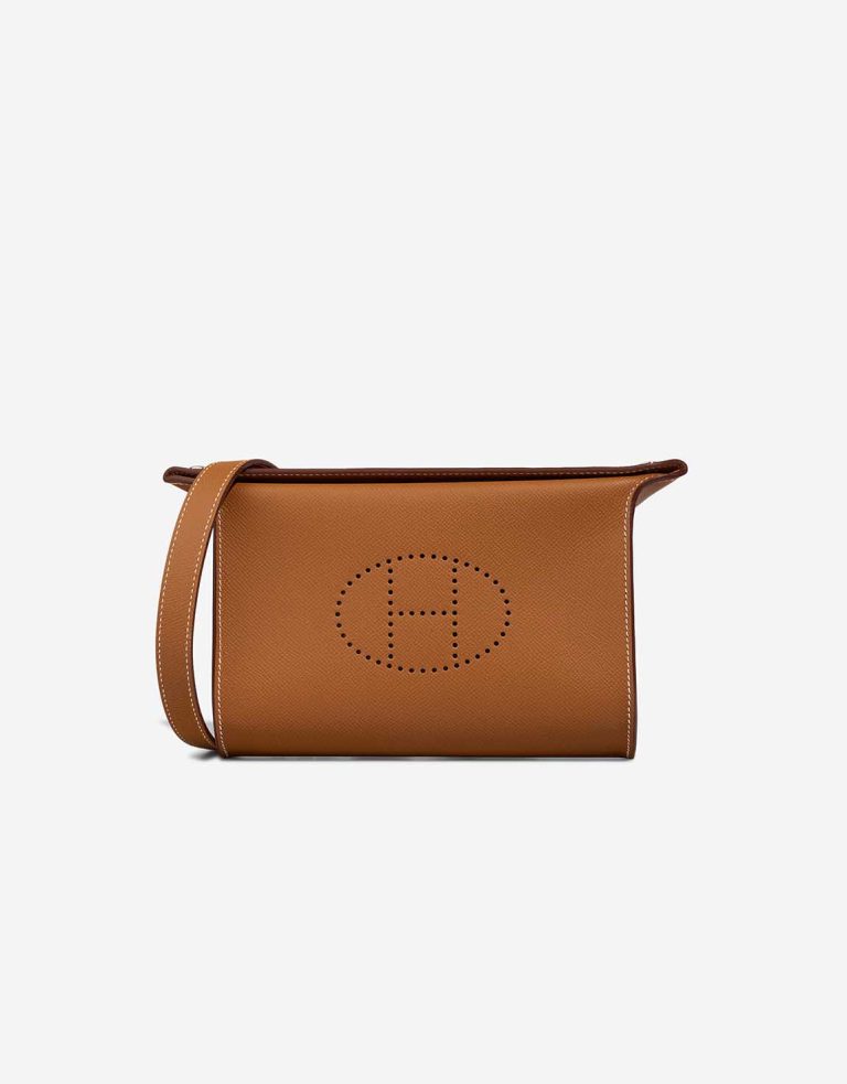 Hermès Videpoches Small Epsom Gold Front | Sell your designer bag