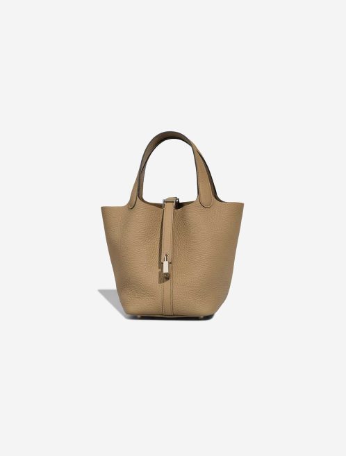 Hermès Picotin 18 Taurillon Clémence Beige Marfa Front | Sell your designer bag