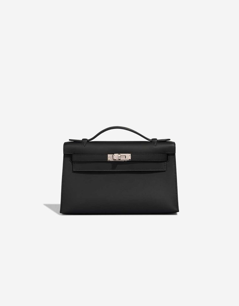Hermès Kelly Pochette Swift Black Front | Sell your designer bag