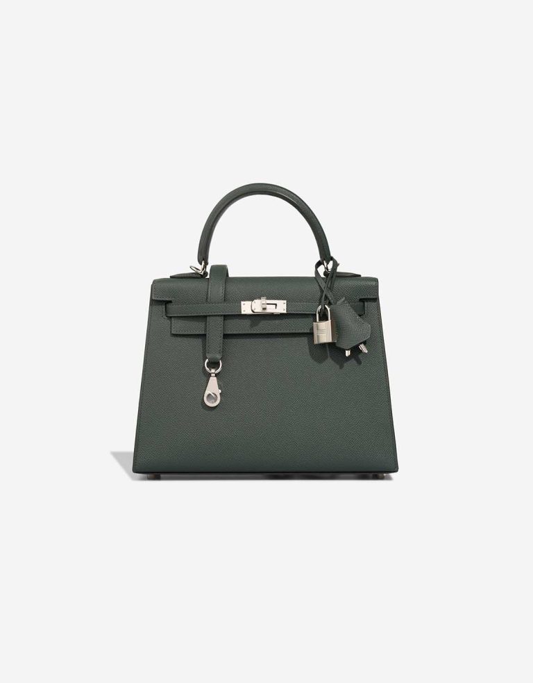Hermès Kelly 25 Epsom Vert Mangrove Front | Sell your designer bag
