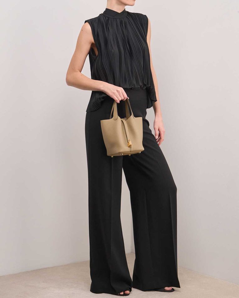 Hermès Picotin 18 Clémence Trench on Model | Sell your designer bag