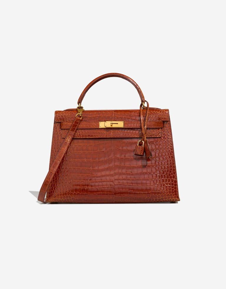Hermès Kelly 32 Porosus Crocodile Miel Front | Sell your designer bag