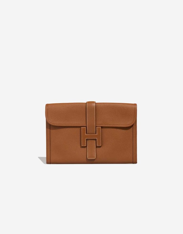 Hermès Jige 29 Courchevel Gold Front | Sell your designer bag