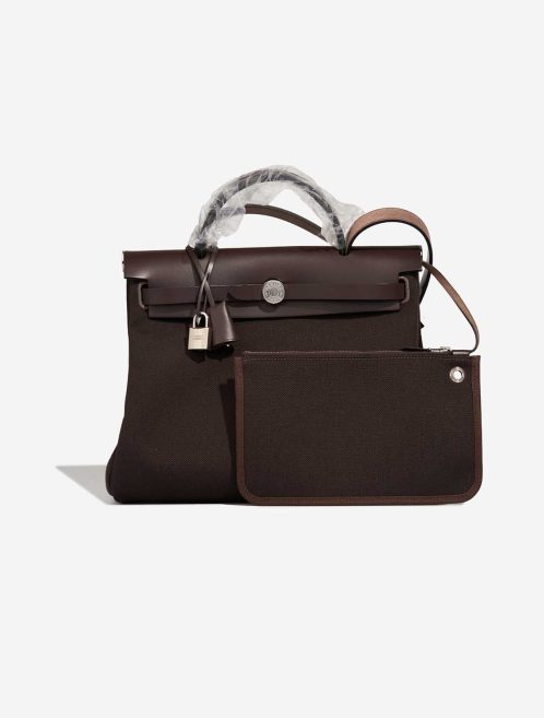Hermès Herbag 31 Vache Hunter / Toile Ébène Front | Sell your designer bag