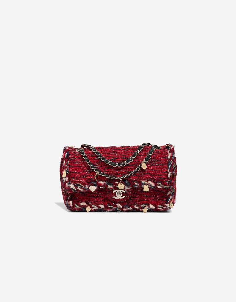 Chanel Timeless Medium Tweed Red Front | Sell your designer bag