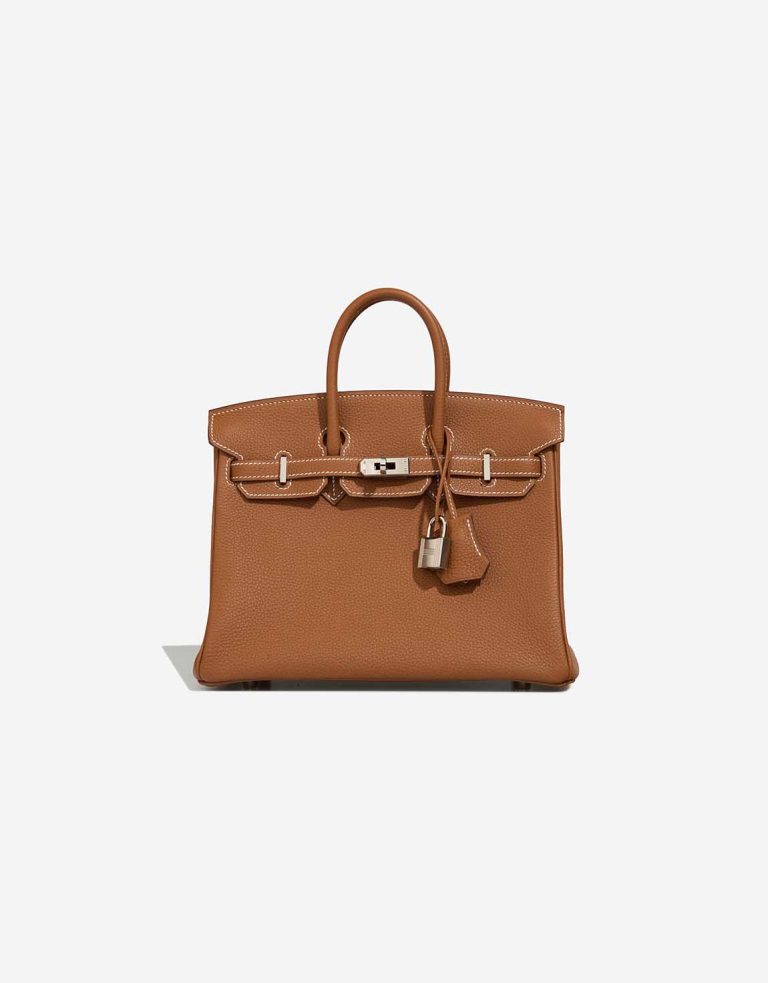 Hermès Birkin 25 Togo Gold Front | Sell your designer bag