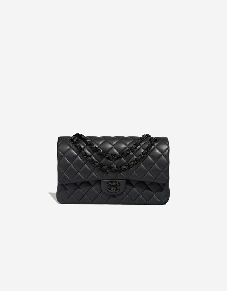 Chanel Timeless Medium Lamb Anthracite Front | Sell your designer bag