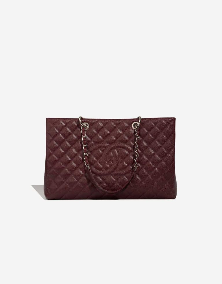 Chanel Shopping Tote GST Caviar Burgundy Front | Sell your designer bag