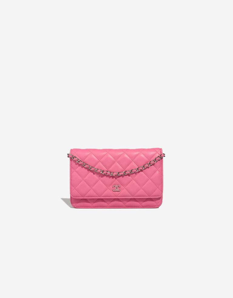 Chanel Wallet On Chain Lamb Pink Front | Sell your designer bag