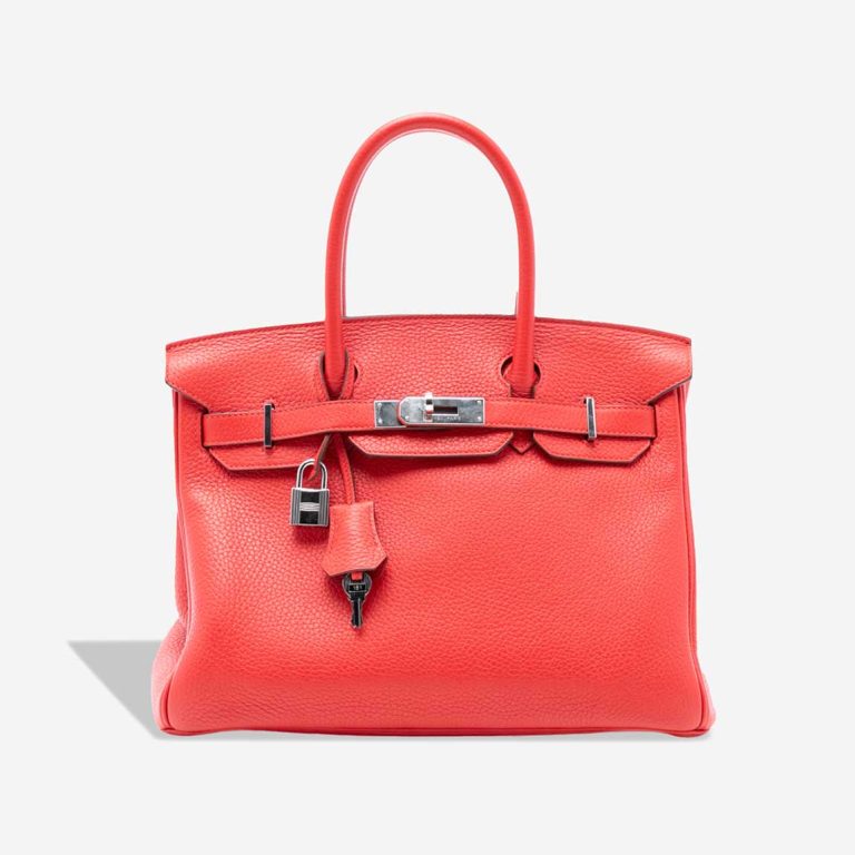 Hermès Birkin 30 Clémence Rouge Pivoine Front | Sell your designer bag