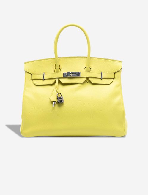 Hermès Birkin 35 Epsom Lime Front | Sell your designer bag
