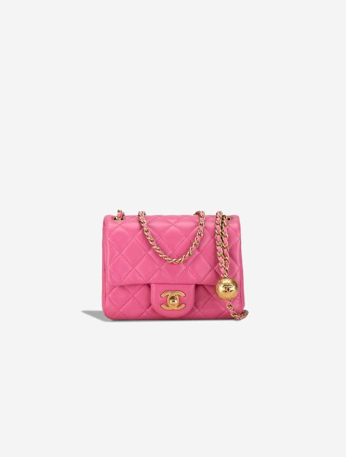 Chanel Timeless Mini Square Lamb Pink Front | Sell your designer bag